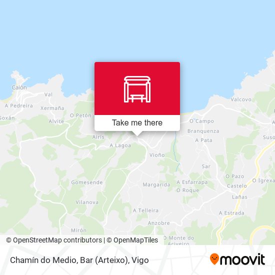 Chamín do Medio, Bar (Arteixo) map