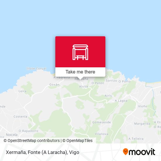 Xermaña, Fonte (A Laracha) map