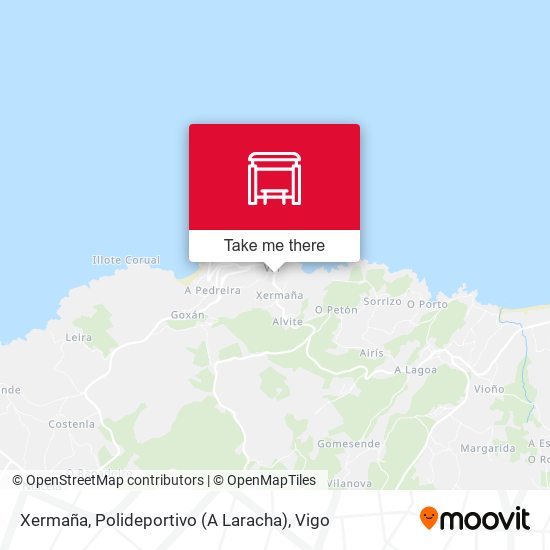 Xermaña, Polideportivo (A Laracha) map