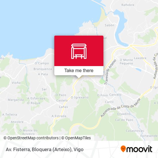 Av. Fisterra, Bloquera (Arteixo) map
