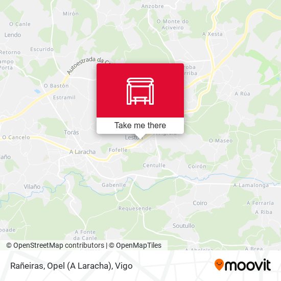 Rañeiras, Opel (A Laracha) map