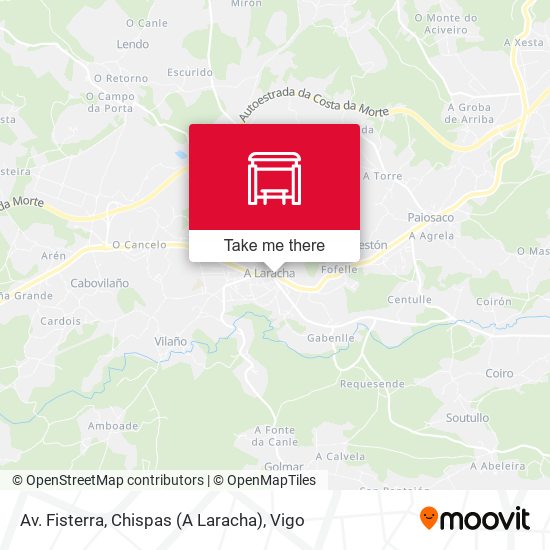 Av. Fisterra, Chispas (A Laracha) map