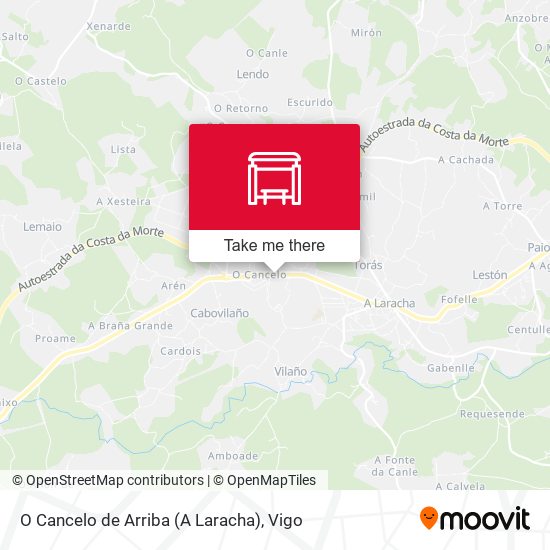 O Cancelo de Arriba (A Laracha) map