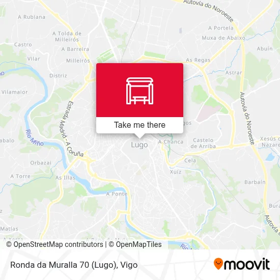 Ronda da Muralla 70 (Lugo) map