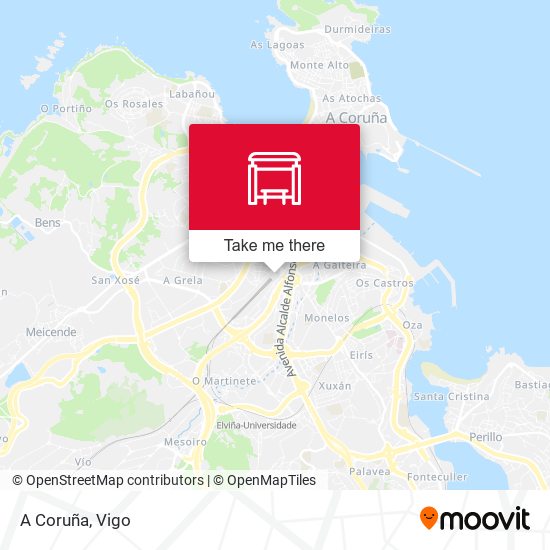 mapa A Coruña