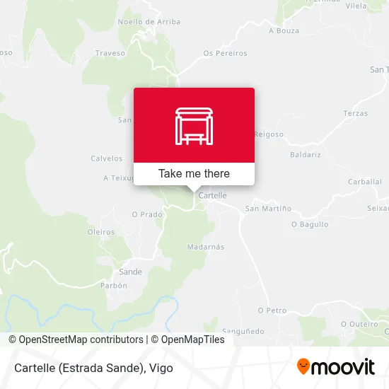 Cartelle (Estrada Sande) map