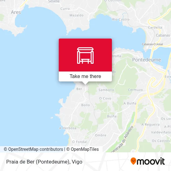 Praia de Ber (Pontedeume) map