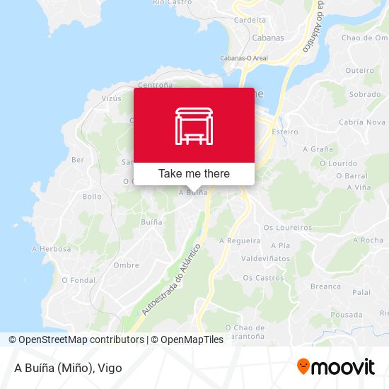 A Buíña (Miño) map