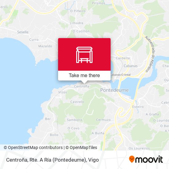 Centroña, Rte. A Ría (Pontedeume) map