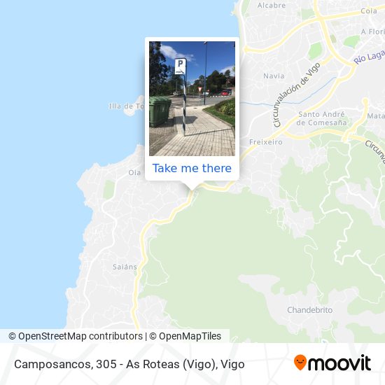 Camposancos, 305 - As Roteas (Vigo) map