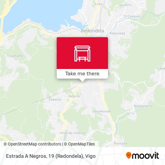 Estrada A Negros, 19 (Redondela) map