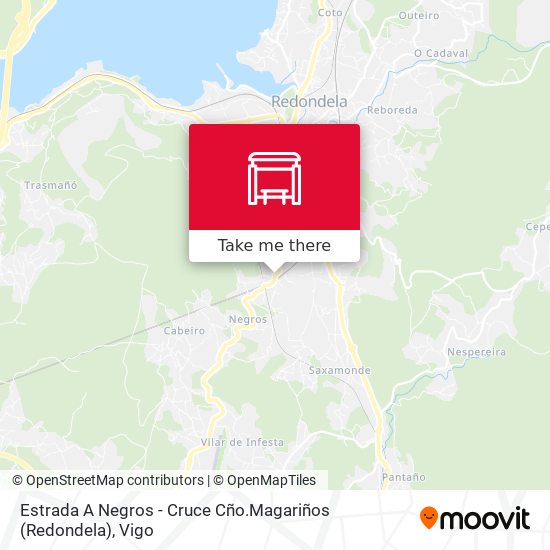Estrada A Negros - Cruce Cño.Magariños (Redondela) map