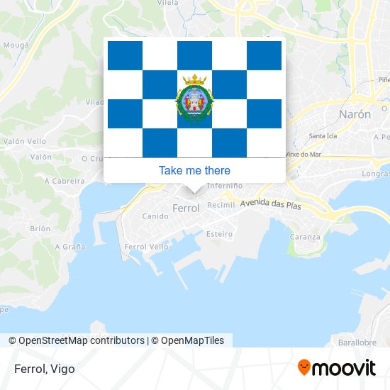 Ferrol map