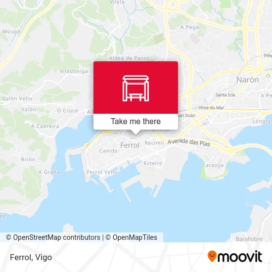 Ferrol map