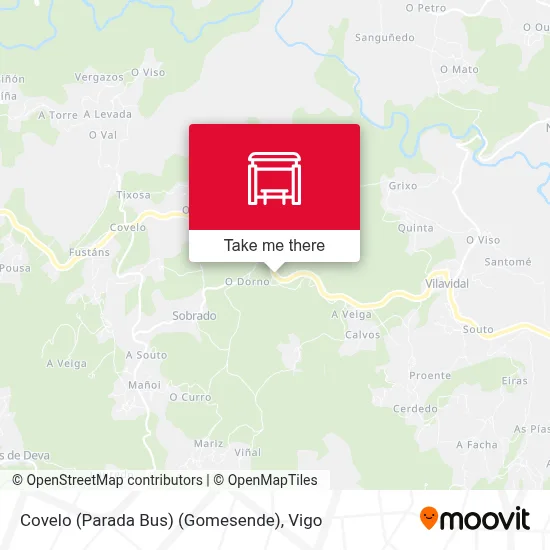 Covelo (Parada Bus) (Gomesende) map