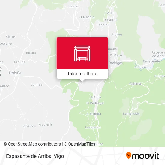 Espasante de Arriba map