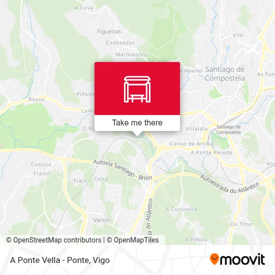 A Ponte Vella - Ponte map