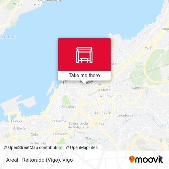 Areal - Reitorado (Vigo) map
