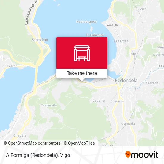 A Formiga (Redondela) map