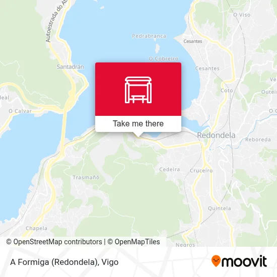 A Formiga (Redondela) map