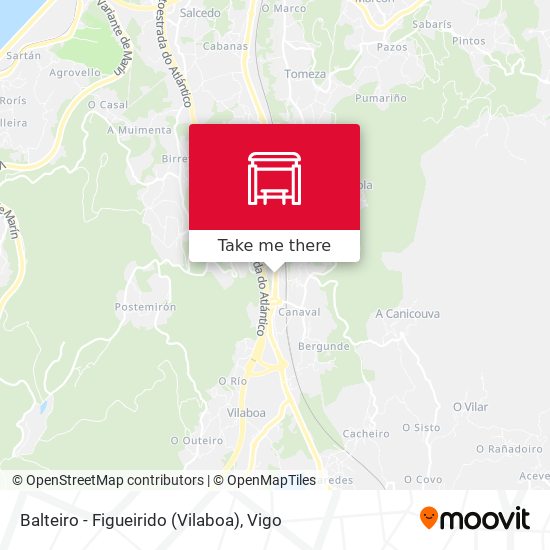 Balteiro - Figueirido (Vilaboa) map
