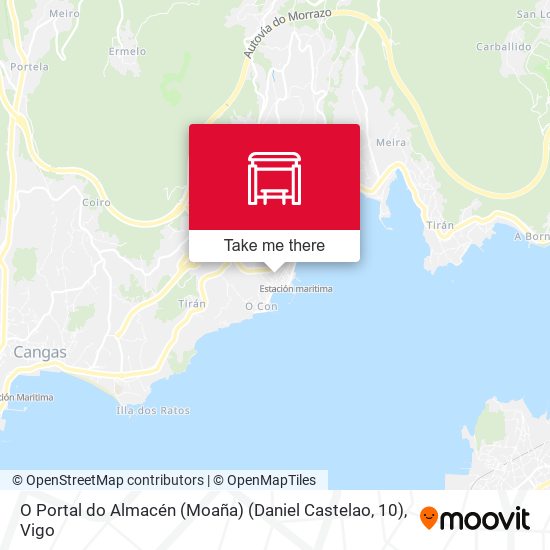 O Portal do Almacén (Moaña) (Daniel Castelao, 10) map
