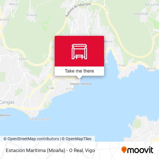 Estación Marítima (Moaña) - O Real map