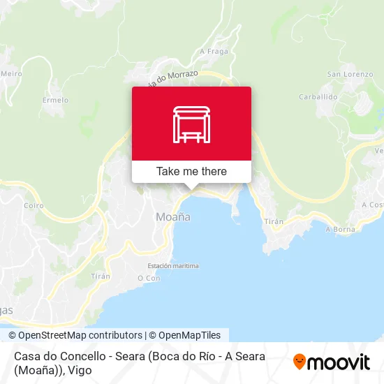 Casa do Concello - Seara (Boca do Río - A Seara (Moaña)) map