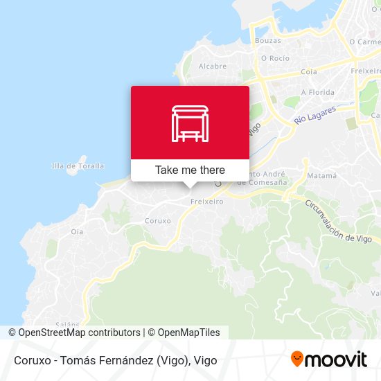 Coruxo - Tomás Fernández (Vigo) map