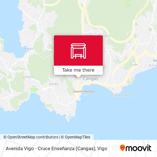 Avenida Vigo - Cruce Enseñanza (Cangas) map