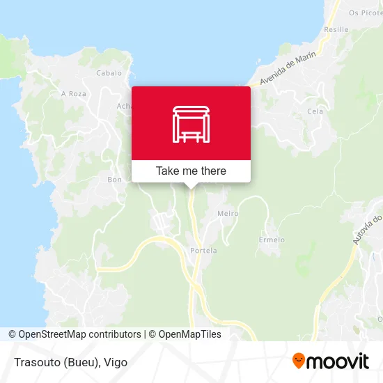 Trasouto (Bueu) map