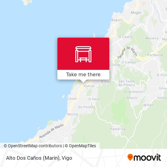 Alto Dos Caños (Marín) map