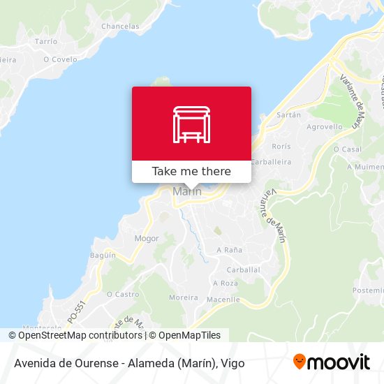 Avenida de Ourense - Alameda (Marín) map