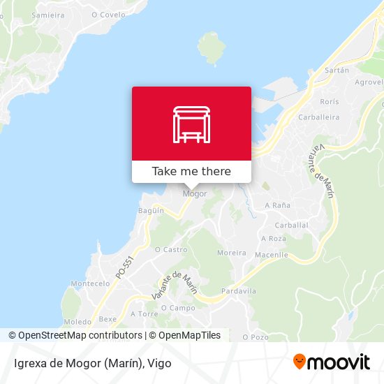 Igrexa de Mogor (Marín) map