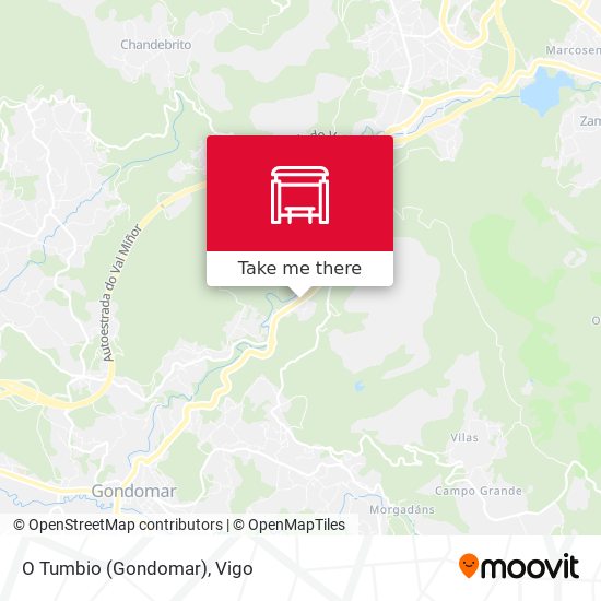 mapa O Tumbio (Gondomar)