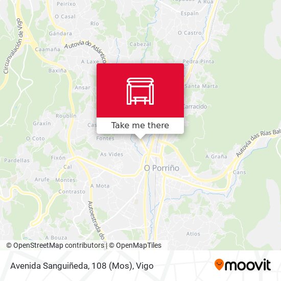 Avenida Sanguiñeda, 108 (Mos) map