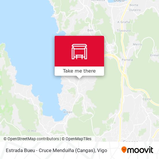 Estrada Bueu - Cruce Menduíña (Cangas) map