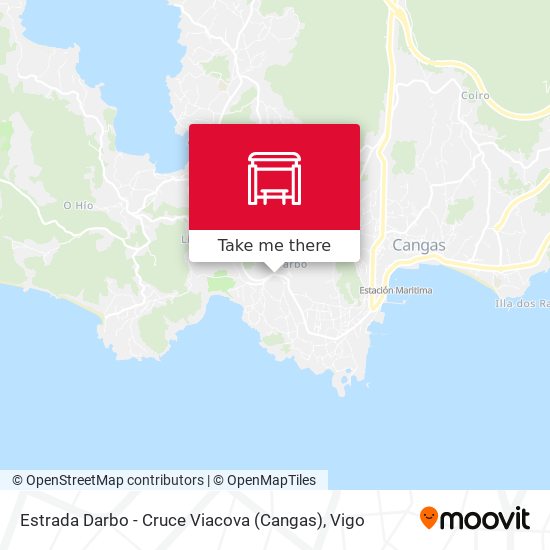 Estrada Darbo - Cruce Viacova (Cangas) map