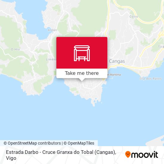 Estrada Darbo - Cruce Granxa do Tobal (Cangas) map
