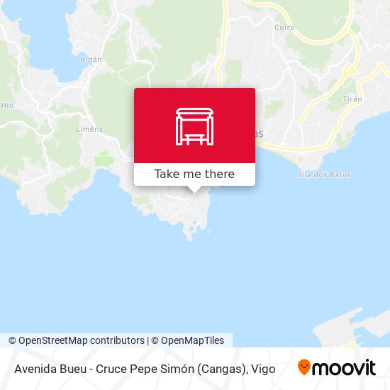 Avenida Bueu - Cruce Pepe Simón (Cangas) map