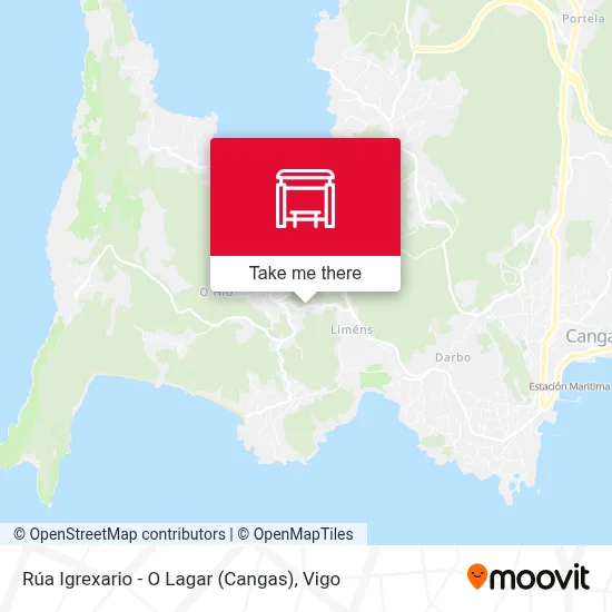 Rúa Igrexario - O Lagar (Cangas) map