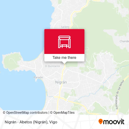 mapa Nigrán - Abetos