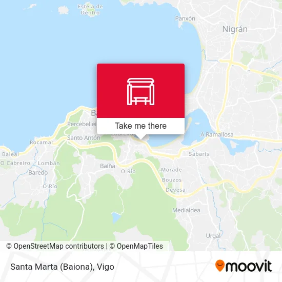 Santa Marta (Baiona) map