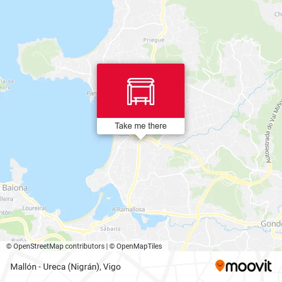 Mallón - Ureca (Nigrán) map