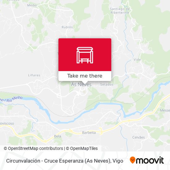 Circunvalación - Cruce Esperanza (As Neves) map
