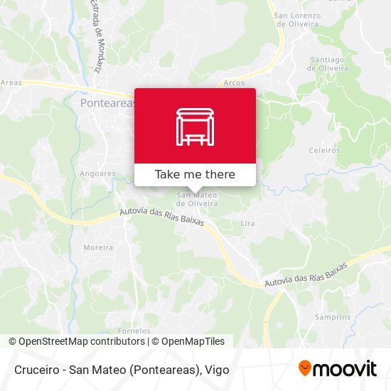 Cruceiro - San Mateo (Ponteareas) map