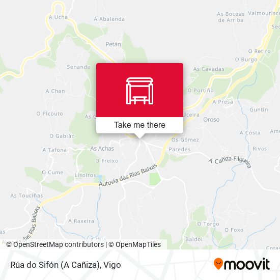 Rúa do Sifón (A Cañiza) map