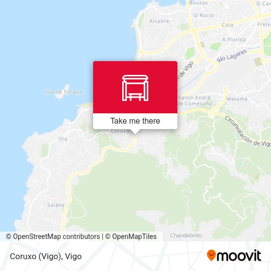 Coruxo (Vigo) map