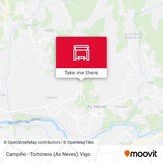 Campiño - Tortoreos (As Neves) map