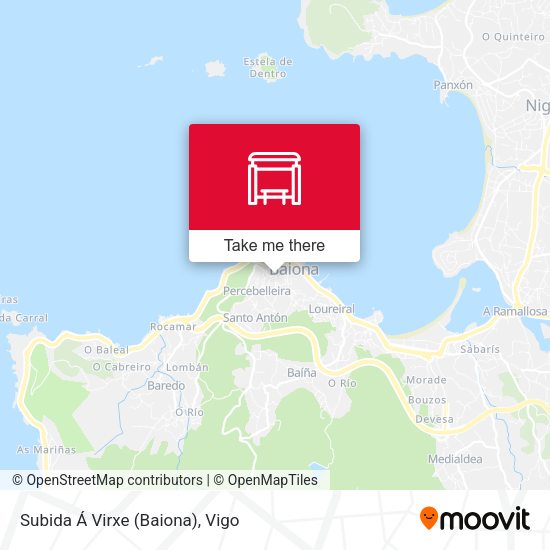 Subida Á Virxe (Baiona) map